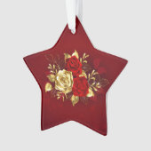 3つのジュエリーバラ オーナメント (正面)