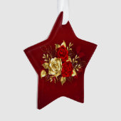 3つのジュエリーバラ オーナメント (正面)