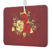 3つのジュエリーバラ カーエアーフレッシュナー (左)