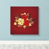 3つのジュエリーバラ キャンバスプリント (インサイチュ (ウッドフロア))