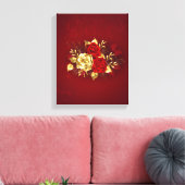 3つのジュエリーバラ キャンバスプリント (インサイチュ (リビング))