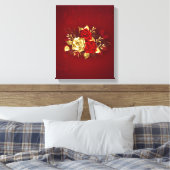 3つのジュエリーバラ キャンバスプリント (インサイチュ (寝室))