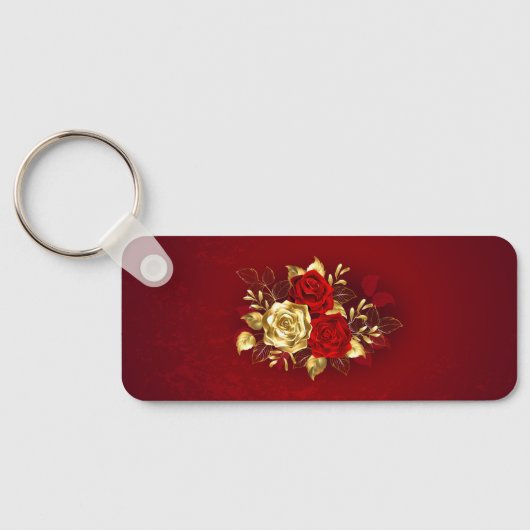 3つのジュエリーバラ キーホルダー (裏面)