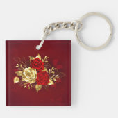 3つのジュエリーバラ キーホルダー (裏面)