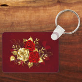3つのジュエリーバラ キーホルダー (正面)