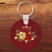 3つのジュエリーバラ キーホルダー (正面)