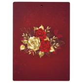 3つのジュエリーバラ クリップボード (裏面)