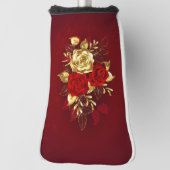 3つのジュエリーバラ ゴルフヘッドカバー (回転90)