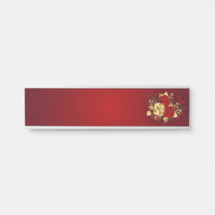 3つのジュエリーバラ サインプレート