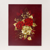 3つのジュエリーバラ ジグソーパズル (縦)