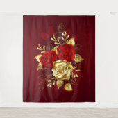 3つのジュエリーバラ タペストリー (正面)