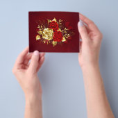 3つのジュエリーバラ チラシ (手)