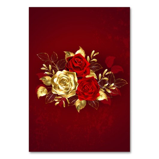 3つのジュエリーバラ テーブルナンバー (正面)