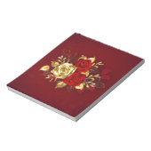 3つのジュエリーバラ ノートパッド (回転)