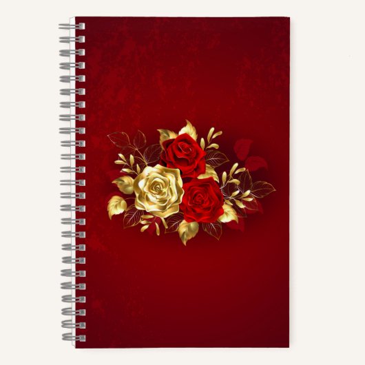 3つのジュエリーバラ ノートブック (正面)