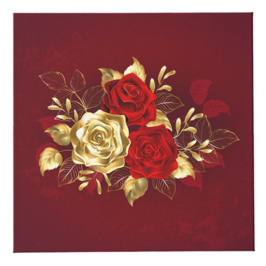 3つのジュエリーバラ フォトキューブ (右)