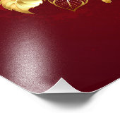 3つのジュエリーバラ フォトプリント            (角)