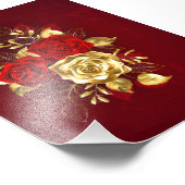 3つのジュエリーバラ フォトプリント            (角)