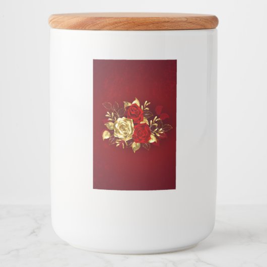 3つのジュエリーバラ フードラベル (正面)