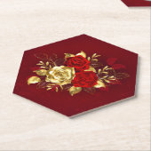 3つのジュエリーバラ ペーパーコースター (アングル)