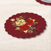 3つのジュエリーバラ ペーパーコースター (アングル)