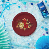 3つのジュエリーバラ ペーパープレート (パーティー)