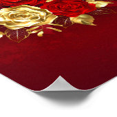 3つのジュエリーバラ ポスター (角)