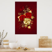 3つのジュエリーバラ ポスター (キッチン)