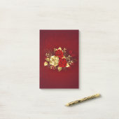 3つのジュエリーバラ ポストイット (デスク上)