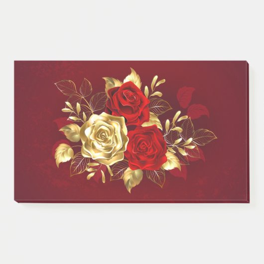 3つのジュエリーバラ ポストイット (正面)