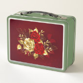 3つのジュエリーバラ メタルランチボックス (裏面)
