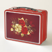 3つのジュエリーバラ メタルランチボックス (裏面)