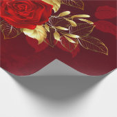 3つのジュエリーバラ ラッピングペーパー (角)