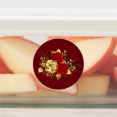 3つのジュエリーバラ ラベル (貼付)