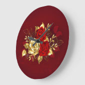 3つのジュエリーバラ ラージ壁時計 (傾斜)