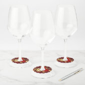 3つのジュエリーバラ ワイングラスタグ (セット)