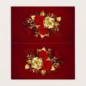 3つのジュエリーバラ 名刺 (外部フラット)