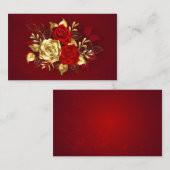 3つのジュエリーバラ 名刺 (正面/裏面)