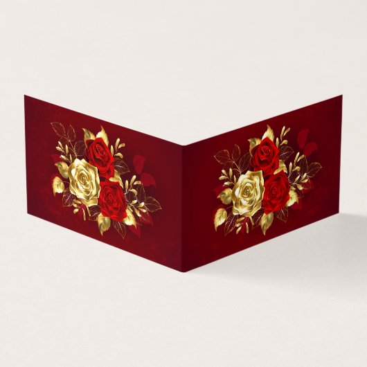 3つのジュエリーバラ 名刺 (外部)