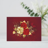 3つのジュエリーバラ 招待状 (スタンド正面)