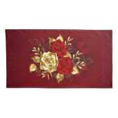 3つのジュエリーバラ 枕カバー (裏面-右)