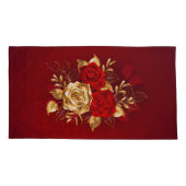 3つのジュエリーバラ 枕カバー (裏面)