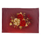 3つのジュエリーバラ 枕カバー (裏面)