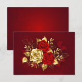 3つのジュエリーバラ 案内状 (正面/裏面)