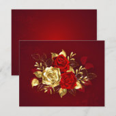 3つのジュエリーバラ 案内状 (正面/裏面)