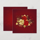 3つのジュエリーバラ 案内状 (正面/裏面)