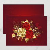 3つのジュエリーバラ 案内状 (正面/裏面)