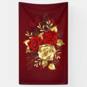 3つのジュエリーバラ 横断幕 (縦)