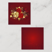 3つのジュエリーバラ 紹介カード (正面/裏面)