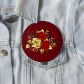 3つのジュエリーバラ 缶バッジ (インサイチュ)